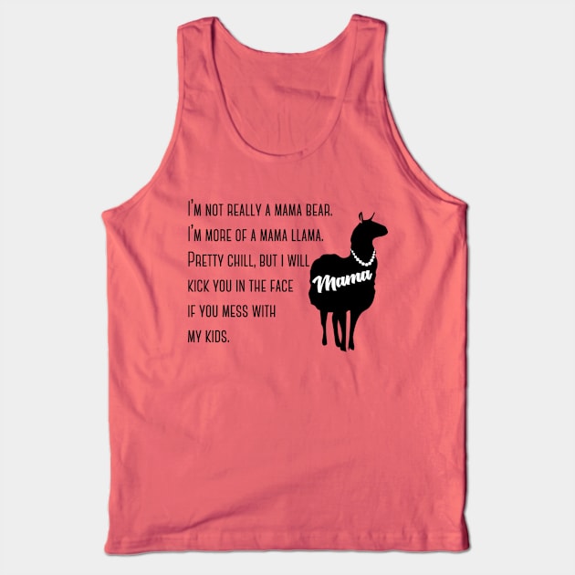 Mama Llama Tank Top by Sketch_Freelance_Graphic_Design